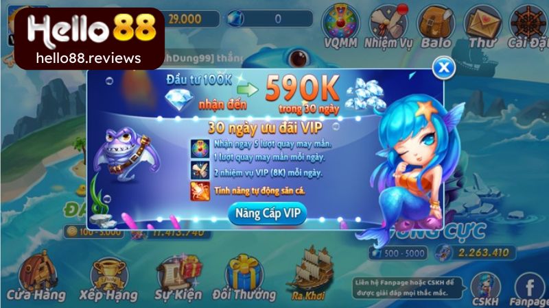 Game bắn cá tiểu tiên với số lượng sinh vật đa dạng