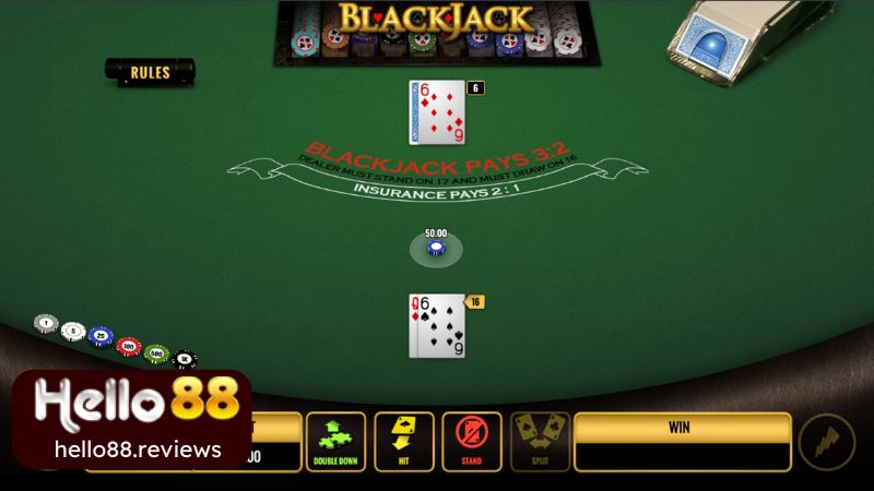 Chi tiết cách chơi blackjack Hello88 cơ bản cho hội viên